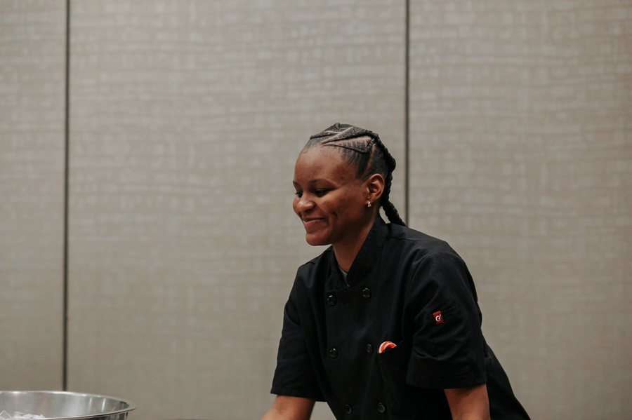 TWF team member working event service